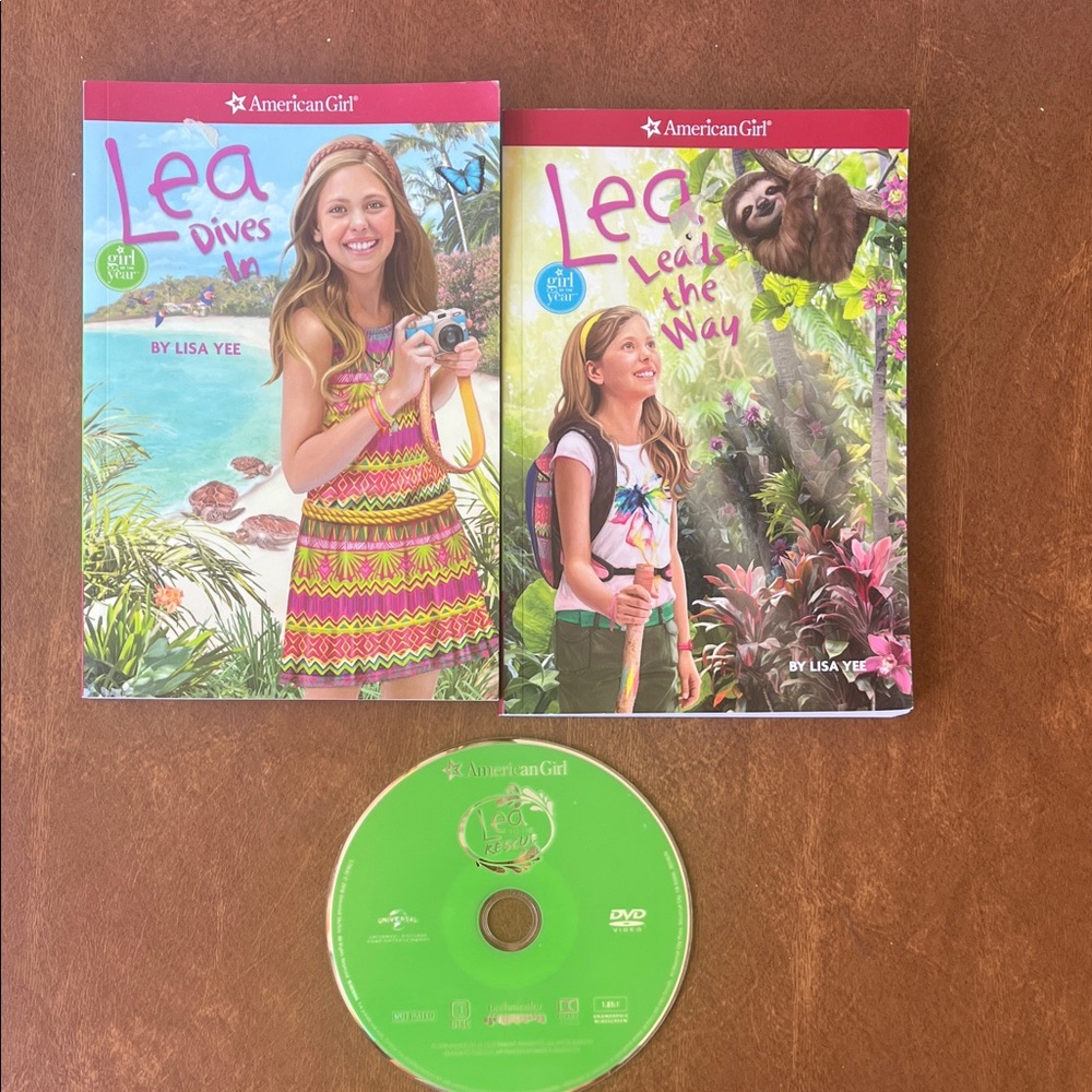 American Girl Lea Book and DVD Set - Pink and Green